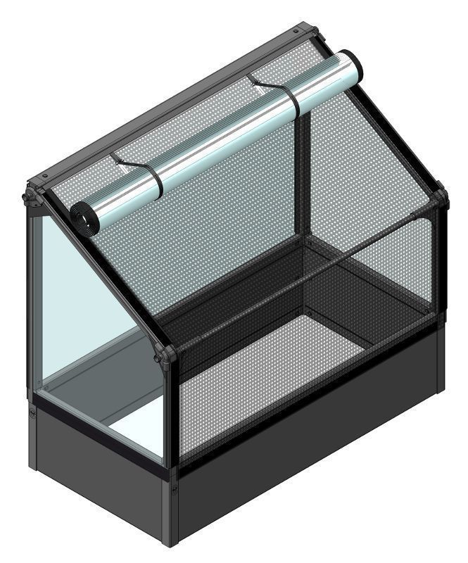 Potager de jardin surélevé de 50cm avec serre 120x120x1 Jardin Serre Créatif