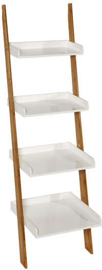 Etag�re �chelle Blanche en Bambou 150cm