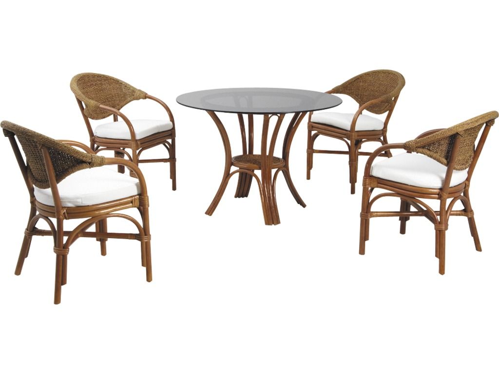 Salon de jardin en rotin et abaca Salon jardin rotin abaca blanc