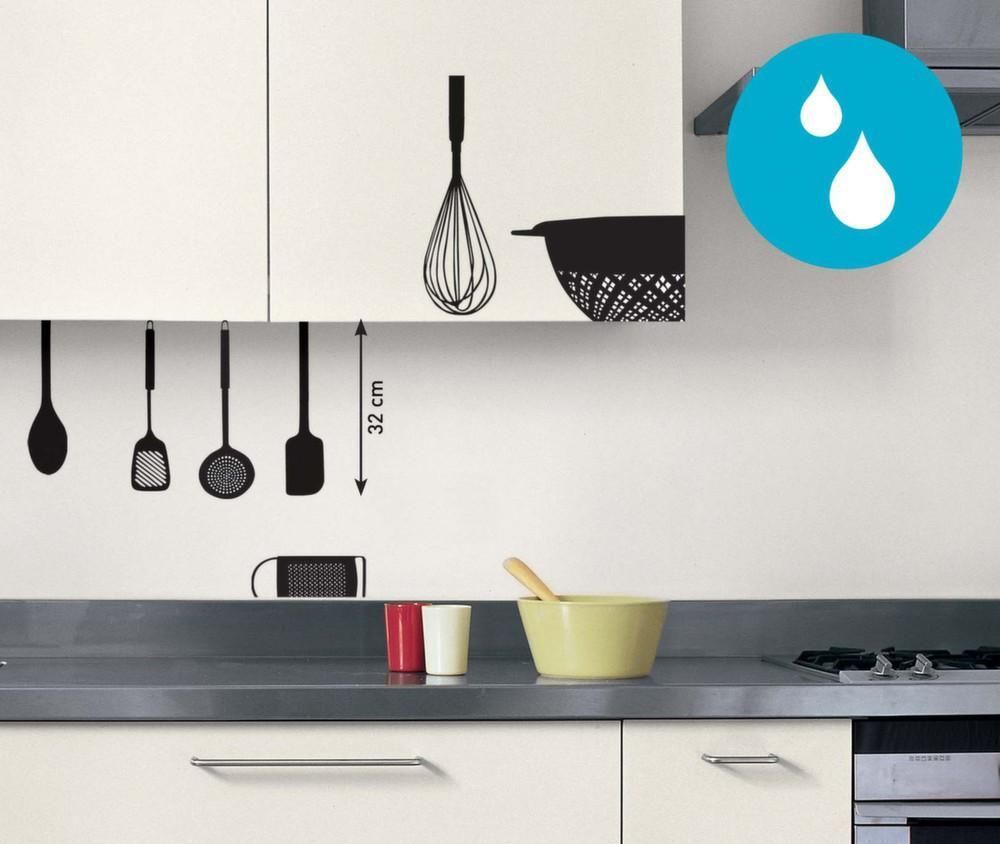 Sticker mural ustensiles de cuisine