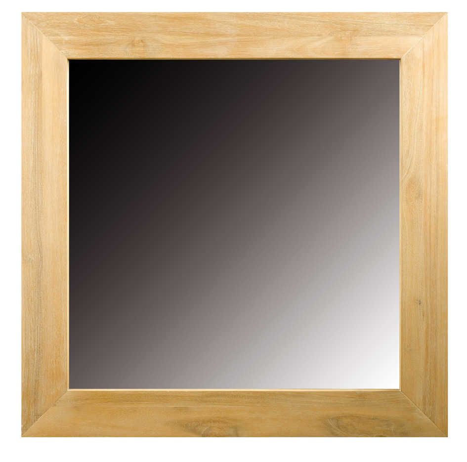 MIROIR CARRE EN TECK