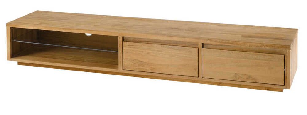 LONG MEUBLE TELE EN TECK