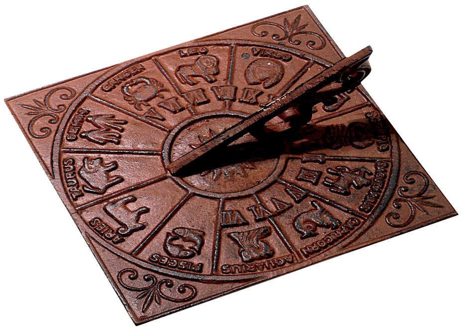 CADRAN SOLAIRE ASTROLOGIE EN FONTE