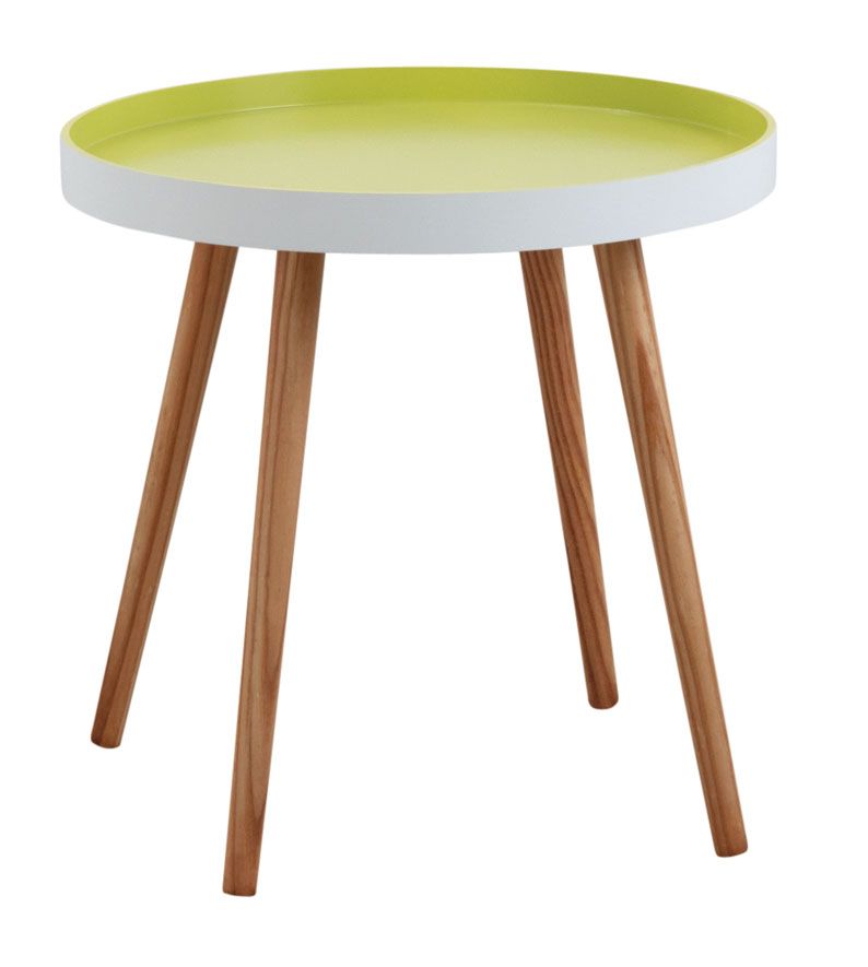 table d'appoint ronde en bois