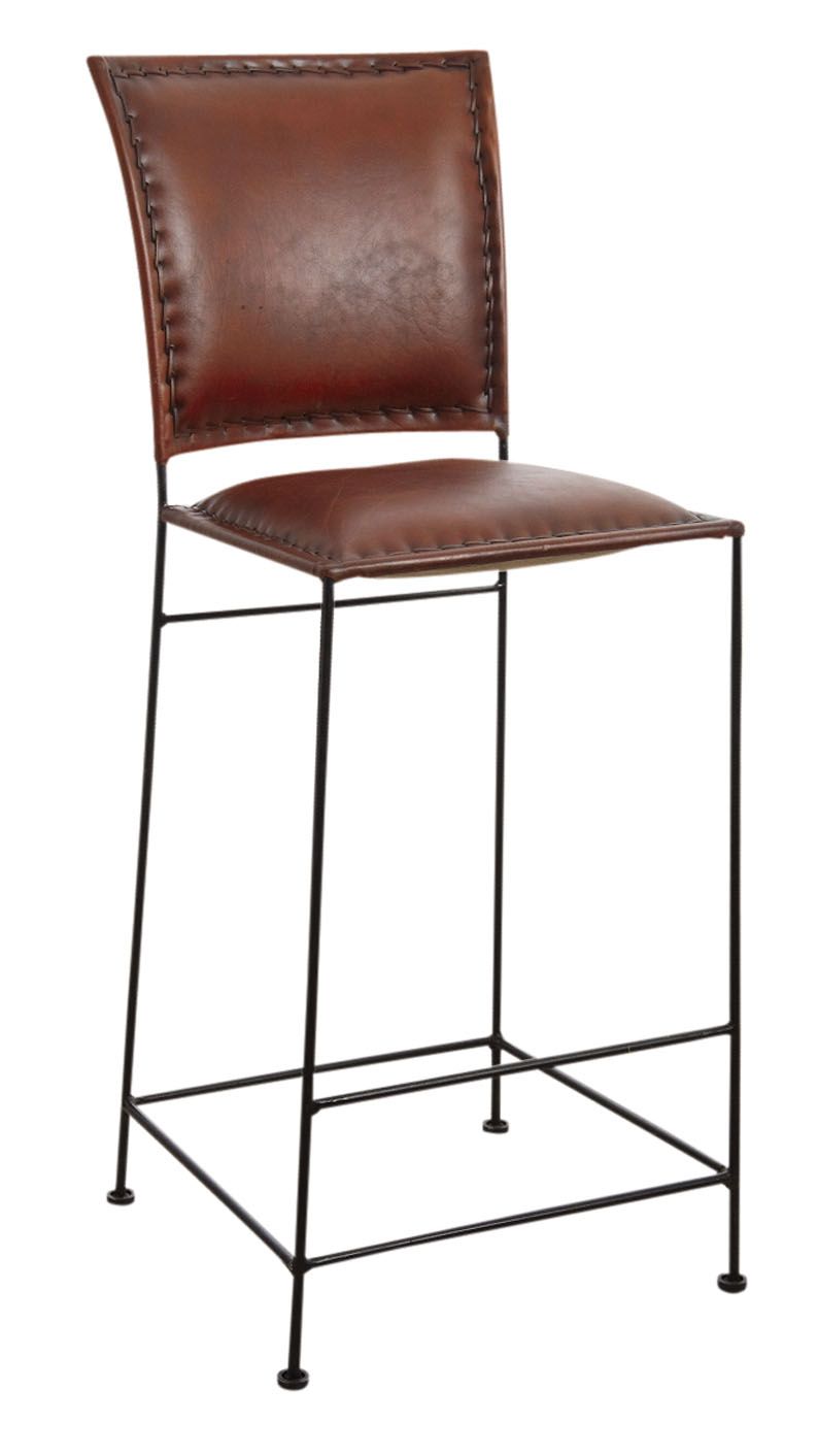 tabouret de bar en cuir
