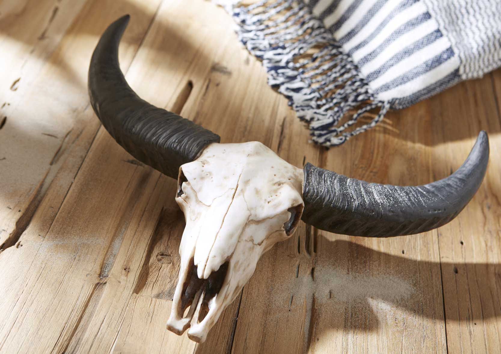 Tête de buffle réaliste murale