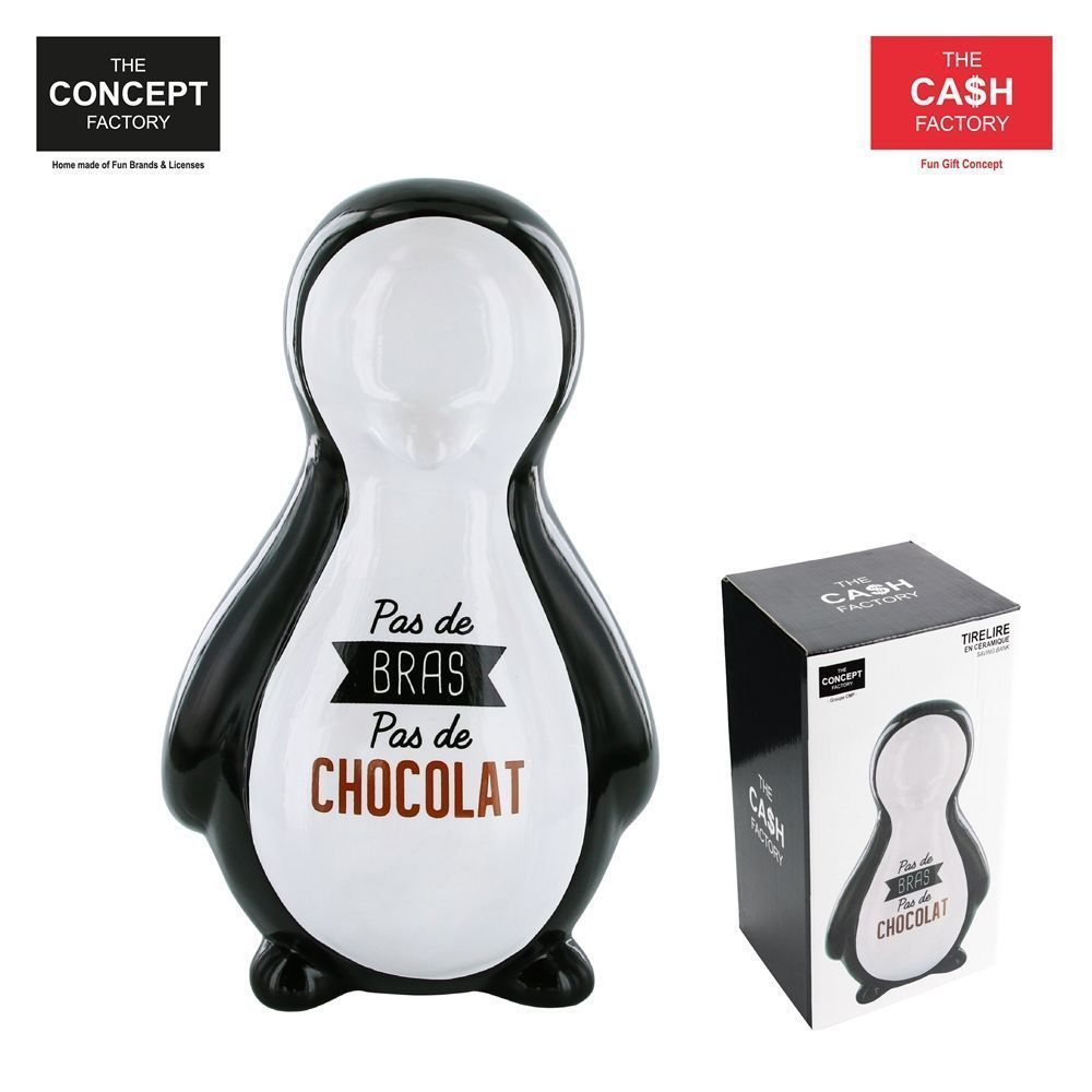 tirelire pingouin quot pas de bras pas de chocolat quot tirelire pingouin quot pas de bras pas de chocolat quot