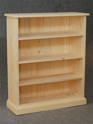 Biblioth�que en Bois brut 3 �tag�res 75x90x28cm by Barcler