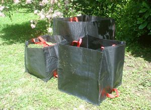 LOT DE 3 SACS A VEGETAUX