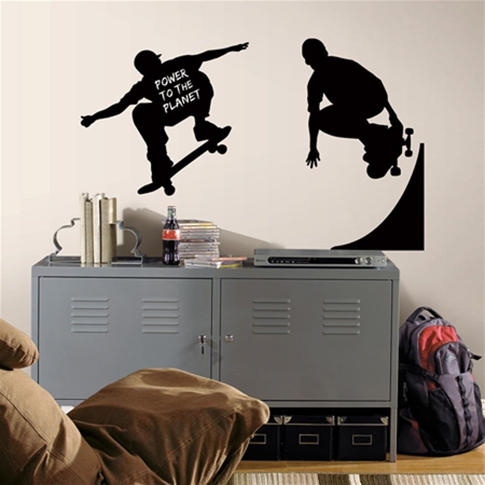 Stickers Ardoises repositionnables Skaters 309x42cm