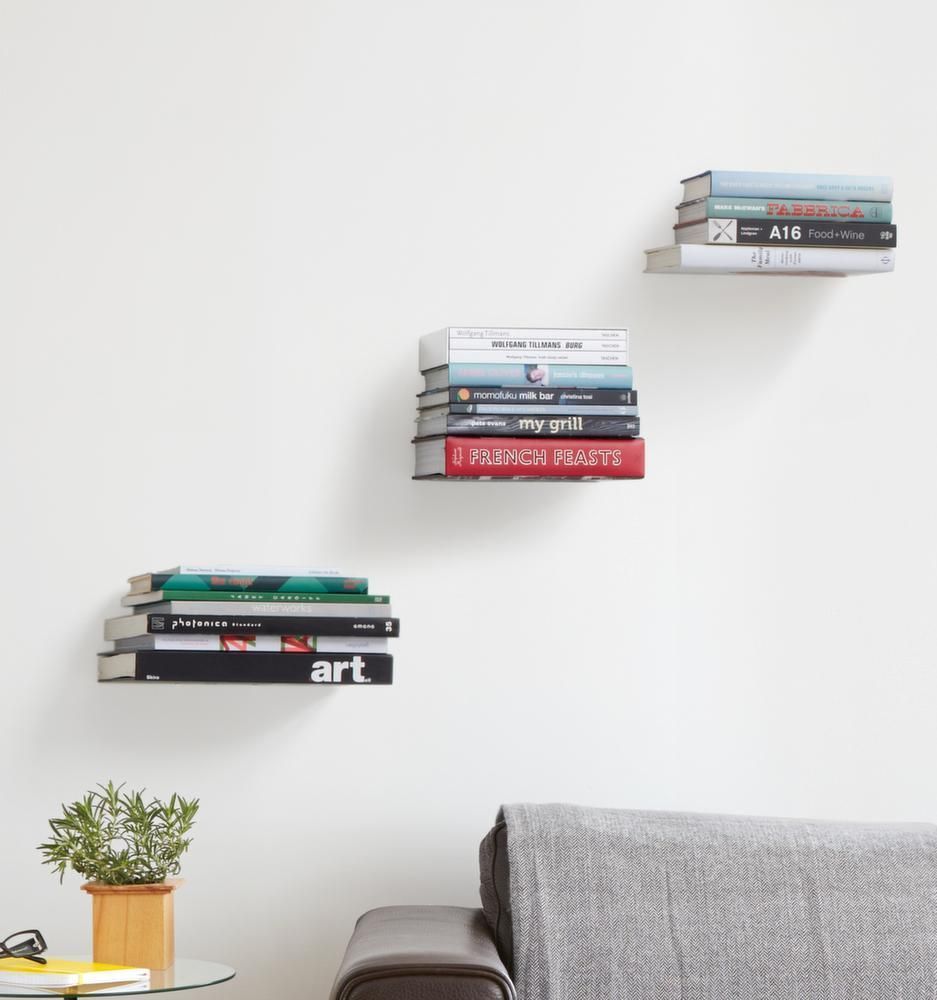 etagere livre invisible
