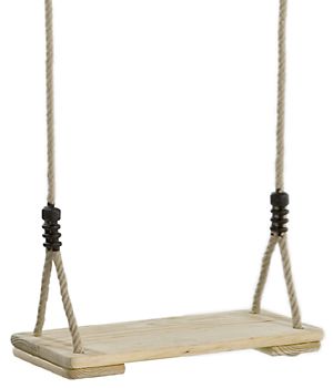 Balan�oire en Pin trait� avec Cordes en Chanvre synth�tique 44x17,5cm