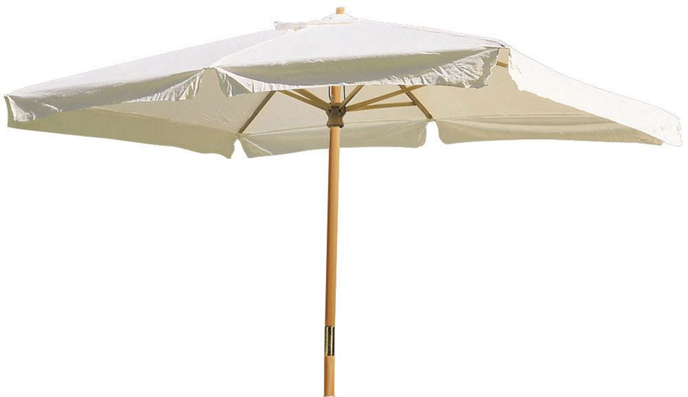 ALPINA GARDEN PARASOL RECTANGULAIRE EN H�TRE TOILE COTON