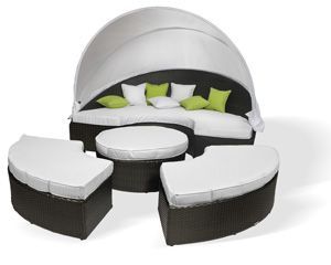 ALPINA GARDEN SALON DE JARDIN COCOONING EN RESINE TRESSEE