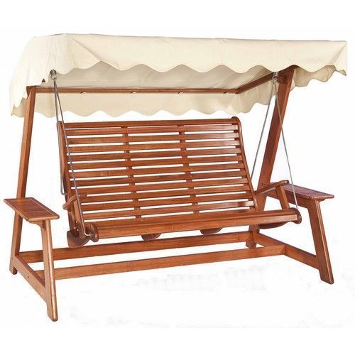 ALEXANDER ROSE TRADITIONAL Balancelle de jardin en Bois Karri 220x168x147cm