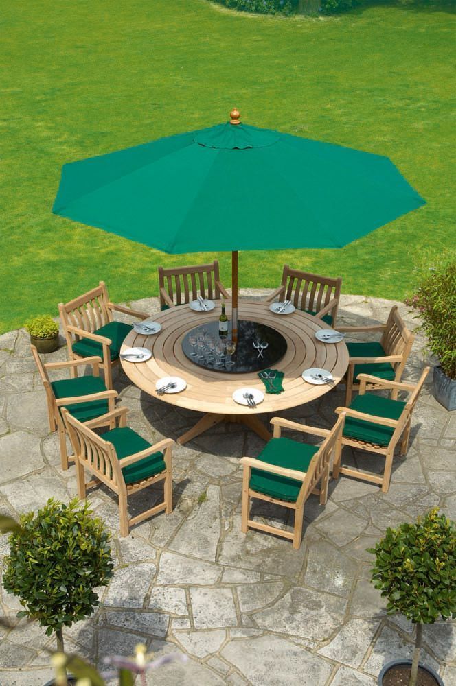 ALEXANDER ROSE TRADITIONAL GRANDE TABLE RONDE EN TECK