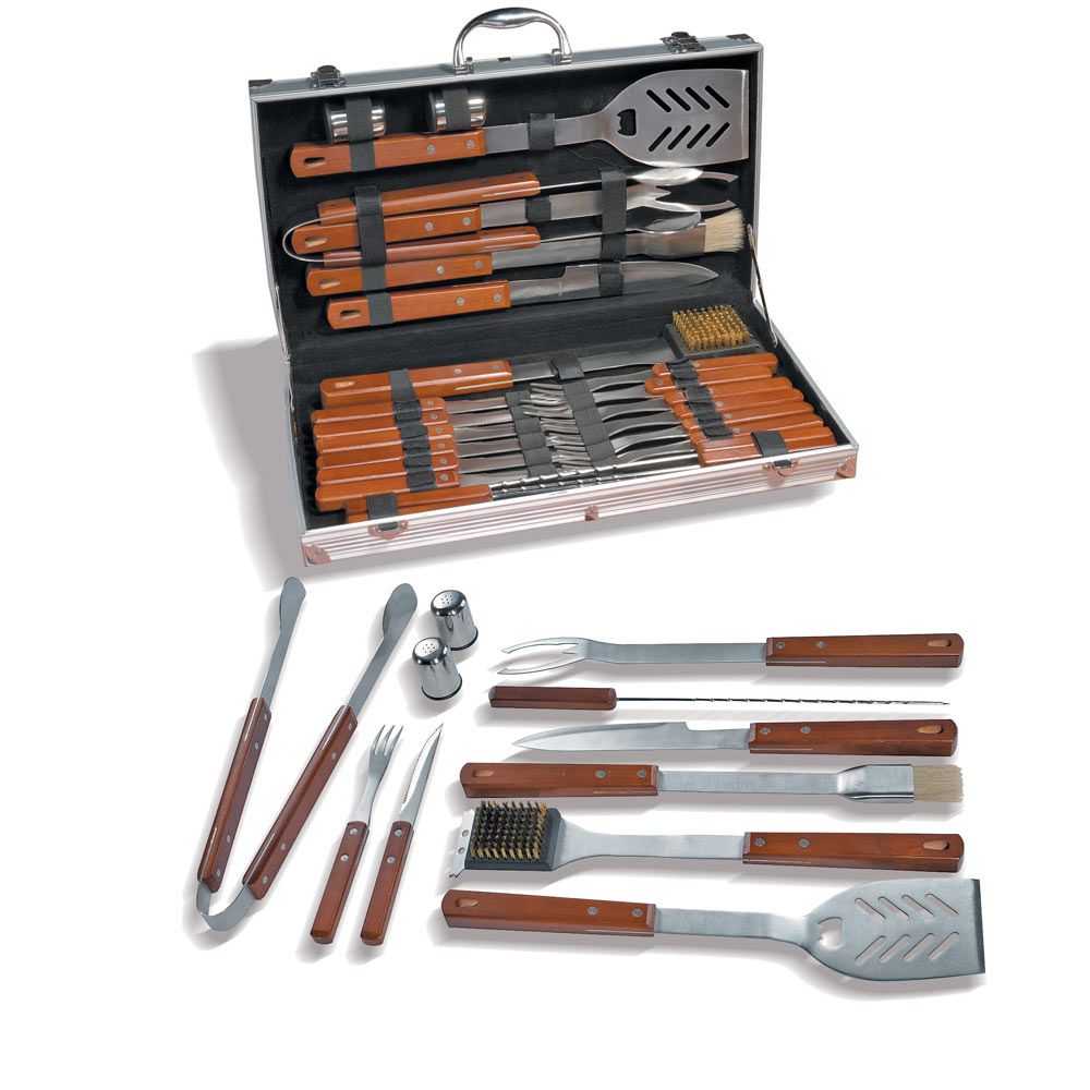 image_MALLETTE 24 ACCESSOIRES DE BARBECUE INOX ET BOIS