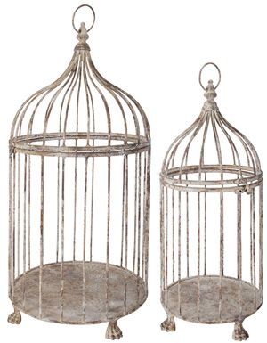 ESSCHERT DESIGN CAGES A OISEAUX DECO (Par 2) 