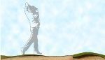 image_Sticker g�ant Ombre chinoise Golfeur 137x55cm