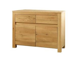 Buffet 2 Portes 2 Tiroirs C�me en Ch�ne massif 105x45x82cm