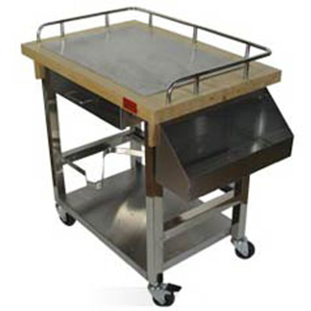 image_CHARIOT PLANCHA INOX ET BOIS