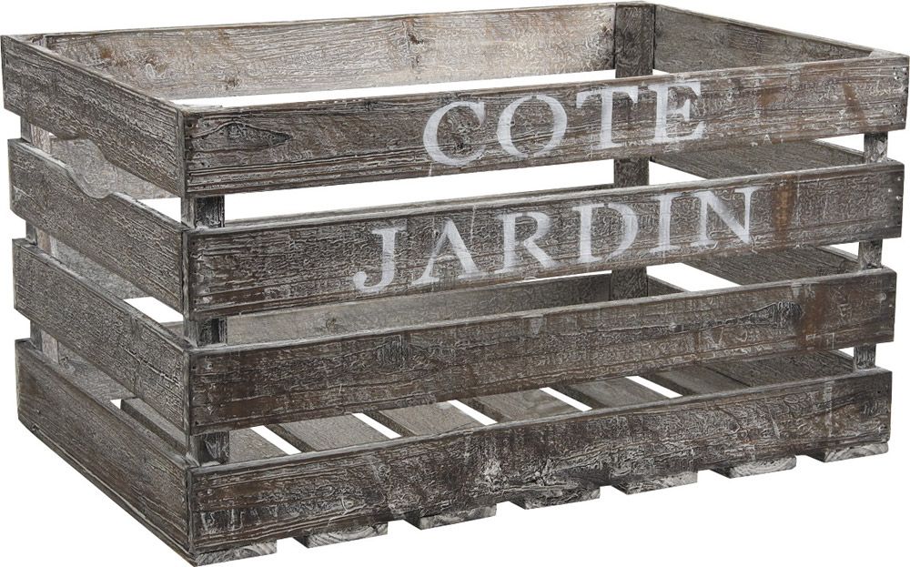  Caisse en Bois C�t� Jardin 38x28x20cm