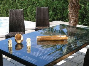 image_TABLE DE JARDIN 200CM EN OSIER TRESSE