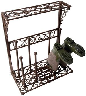 ESSCHERT DESIGN PORTE BOTTES FONTE