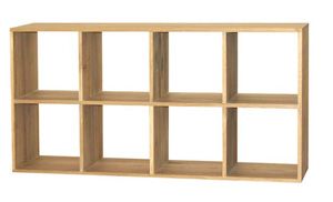 Rangement 8 niches C�me en Ch�ne massif 154x35x78cm