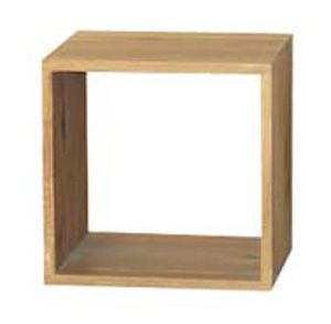 Rangement Cube C�me en Ch�ne massif 40x35x40cm