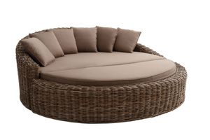  Canap� rond 200cm en Poelet gris