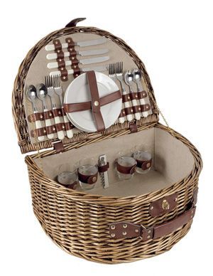  Panier Pique Nique demie-lune 4 personnes