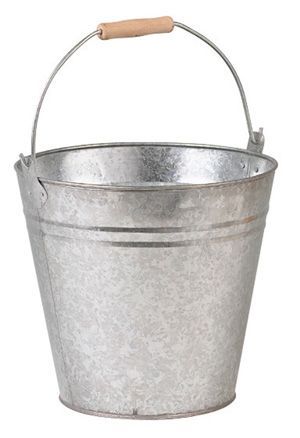 Seau rond en Zinc 10 litres