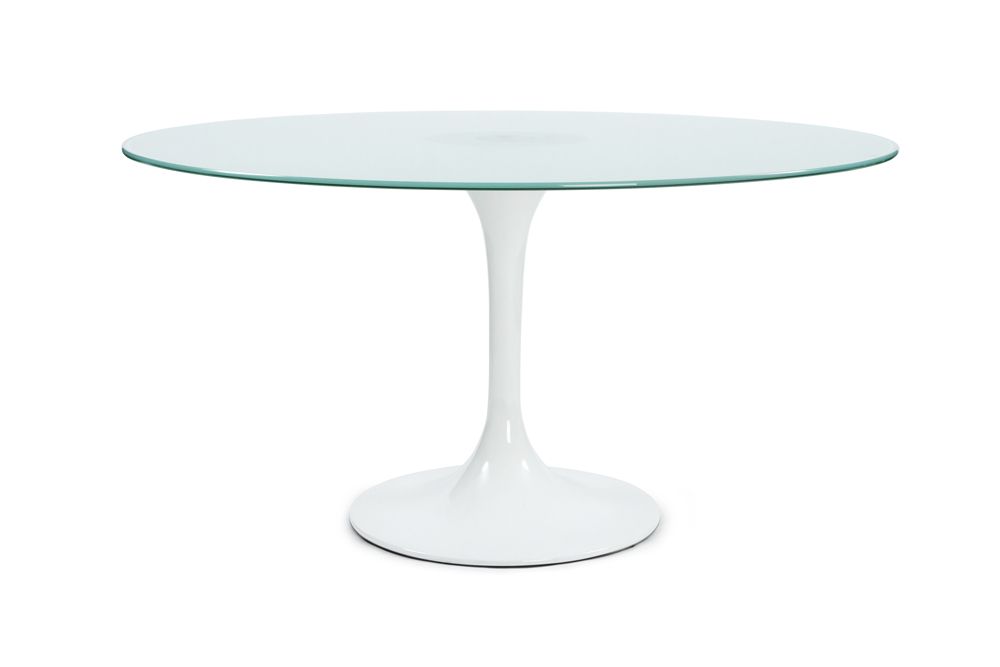 Table ronde verre habitat