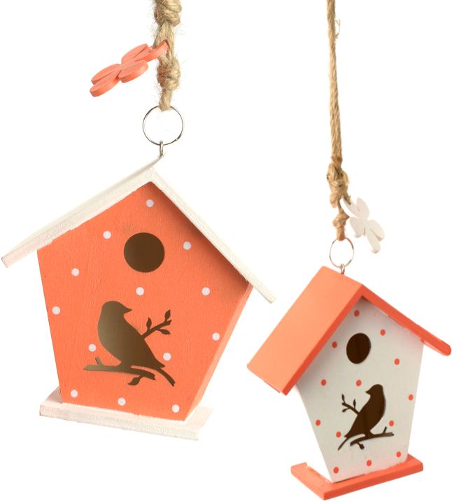 Nichoir En Bois A Decorer : Set 2 nichoirs Agrumes en bois Mod?le 2 Nichoir En Bois A Decorer : Set 2 nichoirs Agrumes en bois Mod?le 2