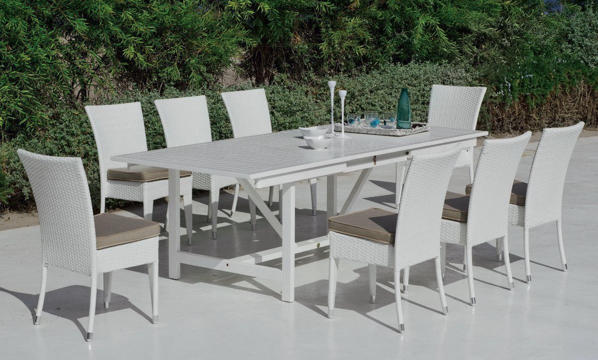 Jardin, places, blanc, laque