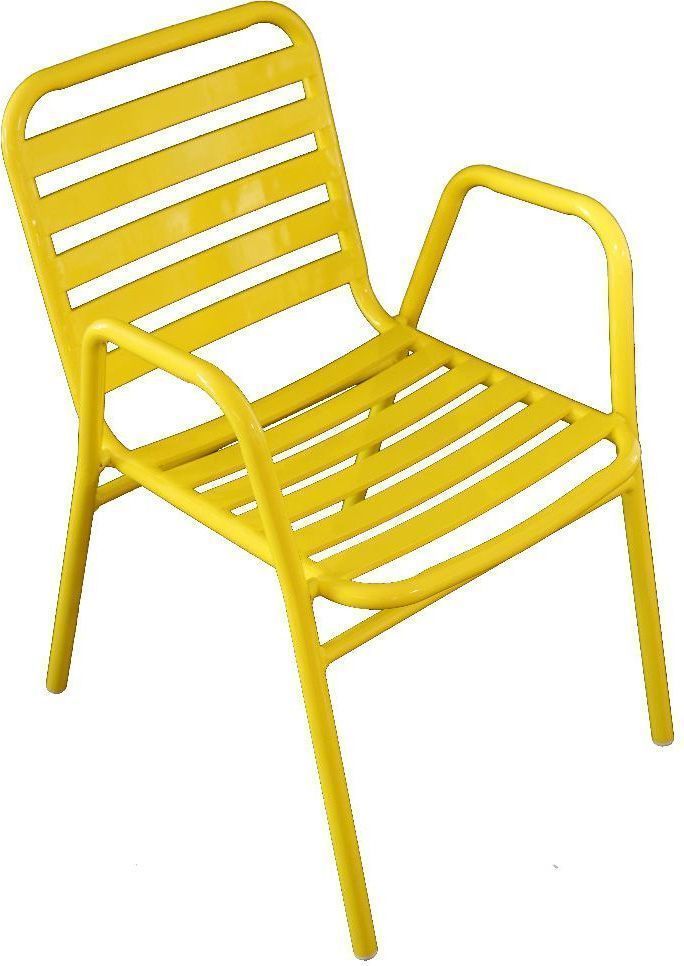 Fauteuil de jardin � lattes Retro Jaune