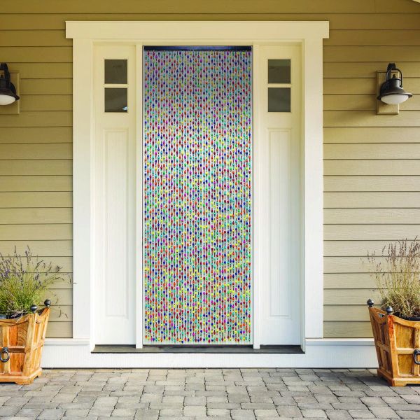 Rideau de porte Perles de bois multicolores - MOREL