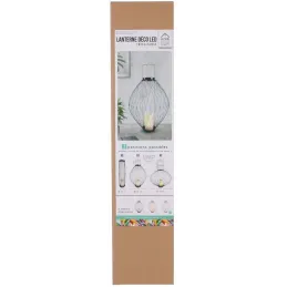 Lanterne rétractable avec photophore LED