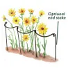 Support à plantes courbé en acier (Lot de 6)