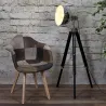Fauteuil en bois et polyuréthane Patchwork
