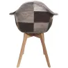 Fauteuil en bois et polyuréthane Patchwork