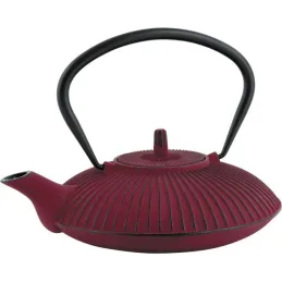 Théière 0.8l en fonte rouge