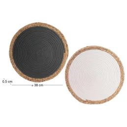 Sets de table jonc de mer 38 cm (Lot de 2)