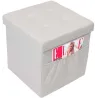 Pouf coffre pliable avec range magazines