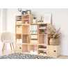 Meuble rangement avec tablette en pin massif Dinamic