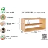Meuble rangement avec tablette en pin massif Dinamic