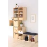 Meuble rangement avec tablette en pin massif Dinamic