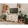 Étagère cubes en bois brut Dinamic