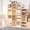 Cube de rangement en pin massif Dinamic